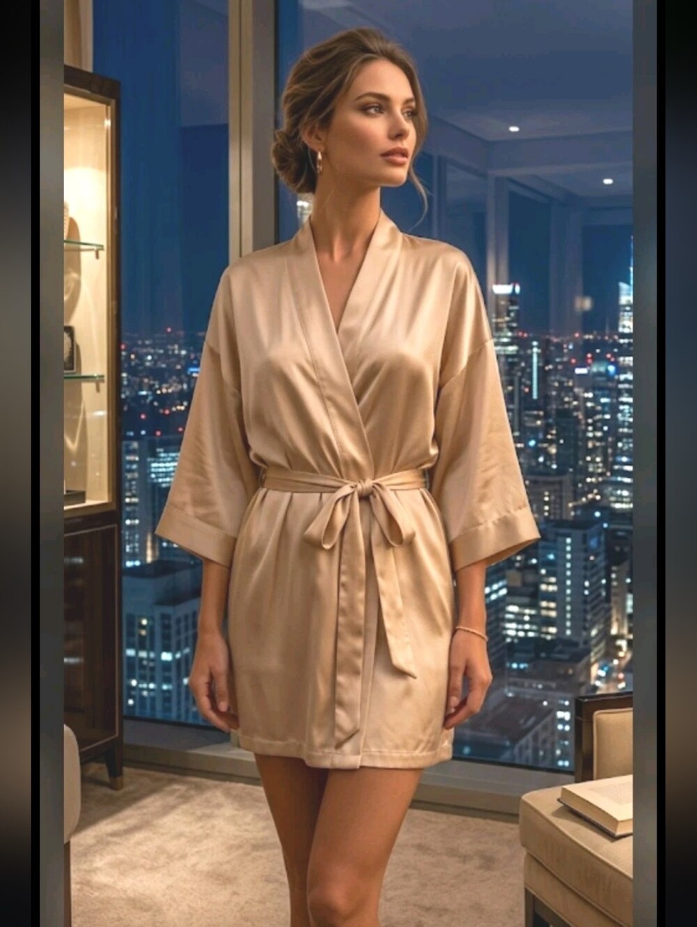 REFORMATION Silk Robe M To Have To Look Hot Embroidered Sustainable Elevated
